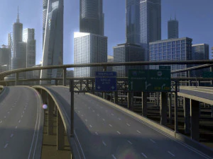 freeway04 city 3D Model