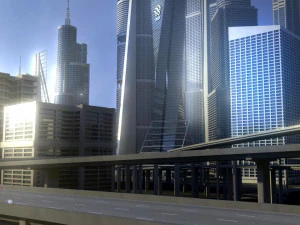 freeway04 city 3D Model