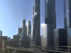 freeway04 city 3D Model