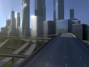 freeway04 city 3D Model