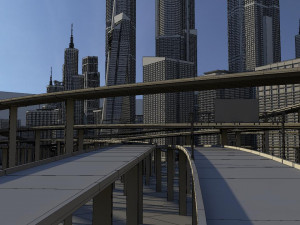 freeway04 city 3D मॉडल