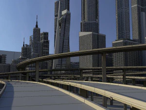freeway04 city 3D Model