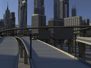 freeway04 city 3D Model