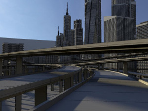 freeway04 city 3D मॉडल