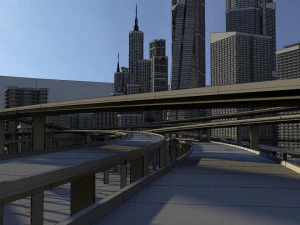 freeway04 city 3D Model