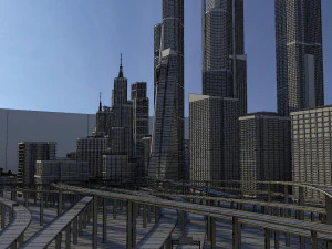 freeway04 city 3D Model