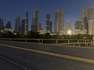 freeway05 city 3D Model