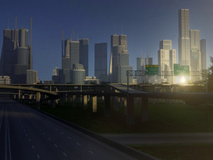 freeway05 city 3D Model