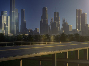 freeway05 city 3D Model