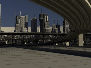 freeway05 city 3D Model