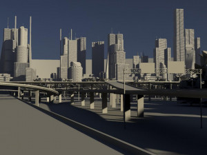freeway05 city 3D Model