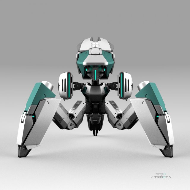 Tribot 201f 3D Model .c4d .max .obj .3ds .fbx .stl .blend 
