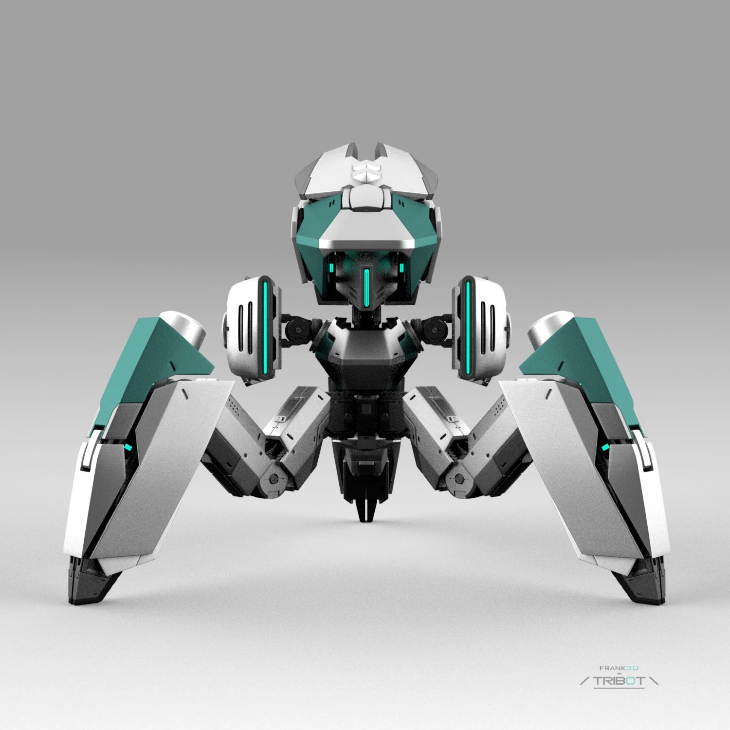 Tribot 201f 3D Model .c4d .max .obj .3ds .fbx .stl .blend
