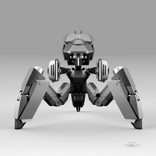 Tribot 202f 3D Модель .c4d .max .obj .3ds .fbx .stl .blend