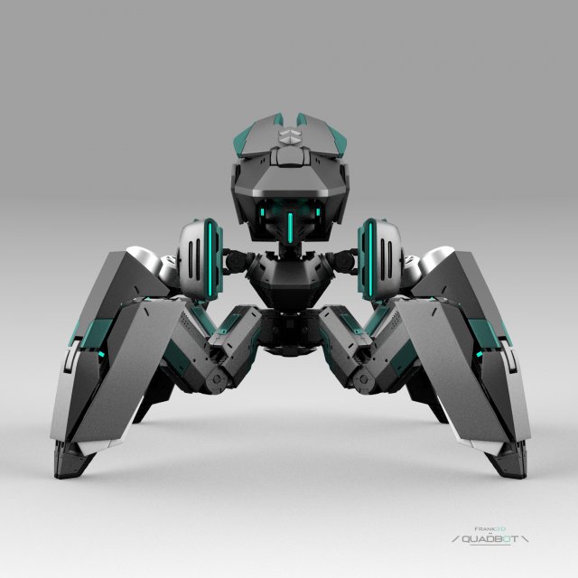 Quadbot 201f Modello 3D .c4d .max .obj .3ds .fbx .stl .blend 