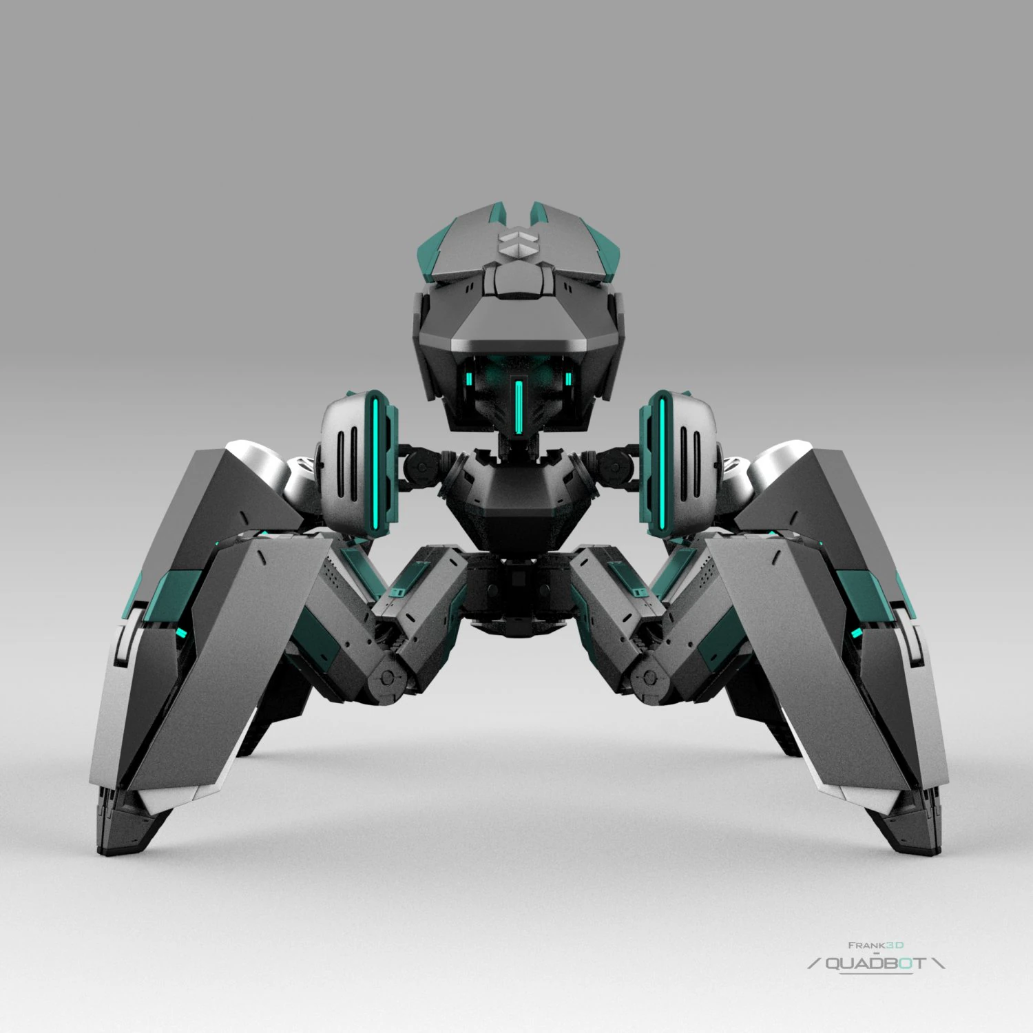 Quadbot 201f 3D Model .c4d .max .obj .3ds .fbx .stl .blend