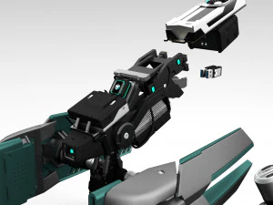 Quadbot 201f 3D Model
