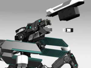 Quadbot 201f 3D Model