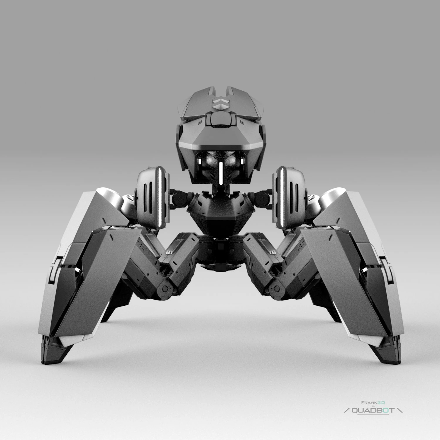 Quadbot 202f 3D Model .c4d .max .obj .3ds .fbx .stl .blend 