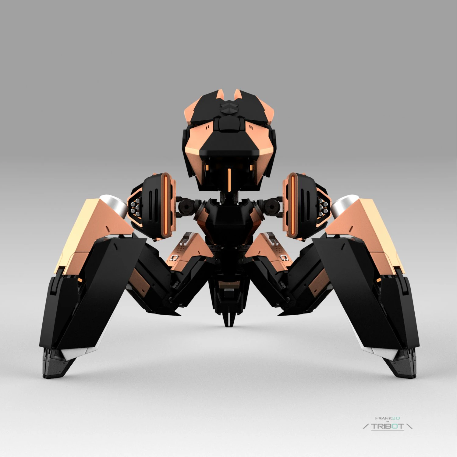 Tribot 211f 3D Model .c4d .max .obj .3ds .fbx .stl .blend