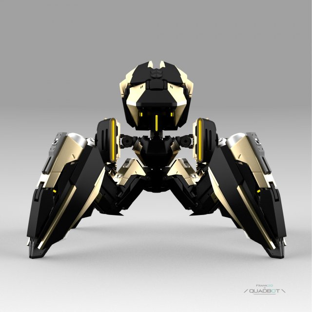 Quadbot 211f Modello 3D .c4d .max .obj .3ds .fbx .stl .blend