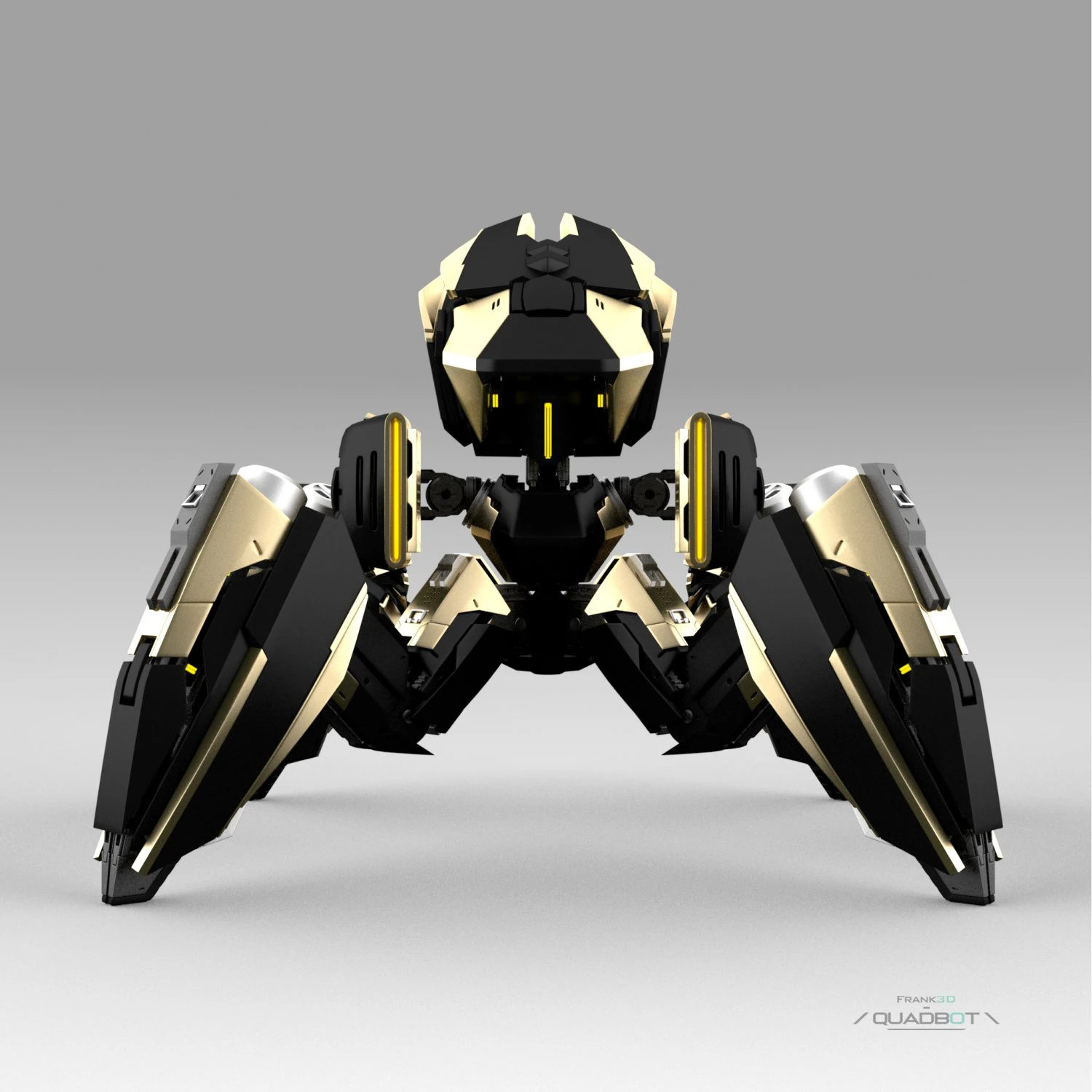 Quadbot 211f 3D Model .c4d .max .obj .3ds .fbx .stl .blend 