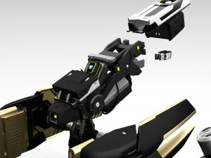 Quadbot 211f 3D Model