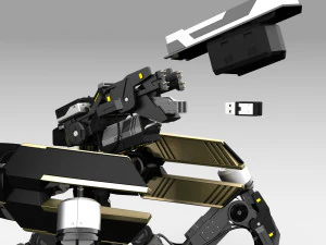 Quadbot 211f 3D Model