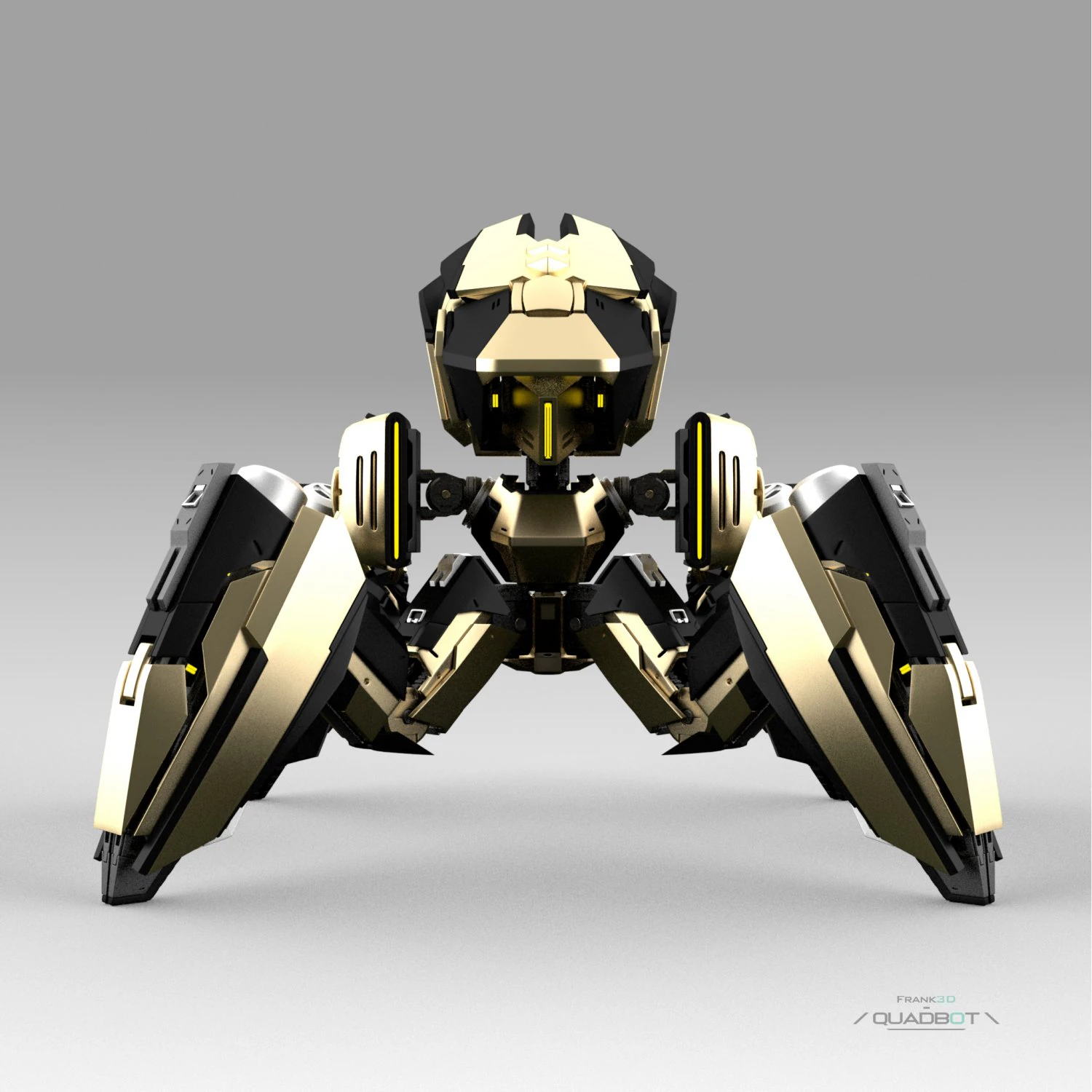 Quadbot 212f 3D Model .c4d .max .obj .3ds .fbx .stl .blend 