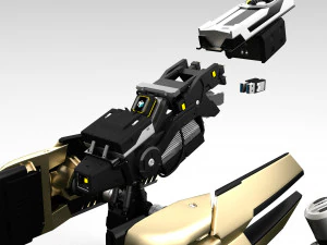 Quadbot 212f 3D Model