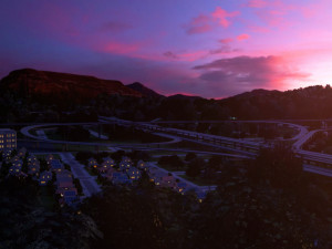 Freeway01 Suburbs Model 3D