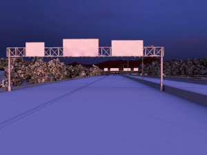 Freeway01 Suburbs Model 3D