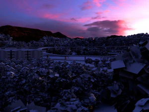 Freeway01 Suburbs 3D Model