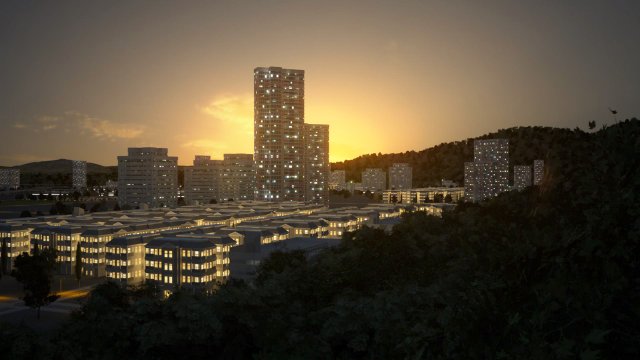 Freeway03 Suburbs Modelo 3D .c4d .max .obj .3ds .fbx .stl .blend