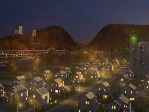 Freeway05 Suburbs 3D Model