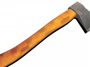 low poly axe model Modelo 3D