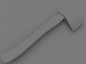 low poly axe model Modelo 3D