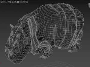 hippopotamus 3D Модель