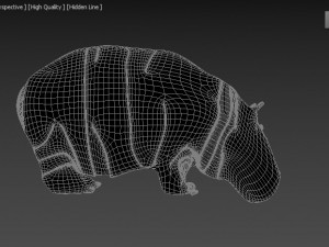 hippopotamus 3D Модель