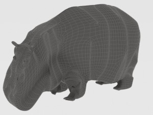 hippopotamus 3D Модель