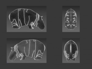 hippopotamus 3D Модель