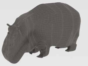 hippopotamus 3D Модель