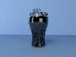 coca cola glass with ice Modelo 3D