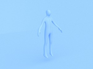 male human low-poly rigged anatomic model 3D-Modell