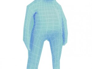 child human low-poly rigged anatomic model 3D-Modell