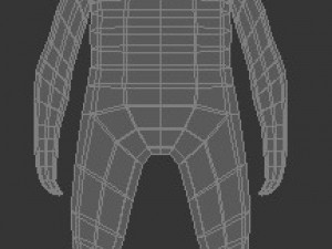 child human low-poly rigged anatomic model 3D-Modell