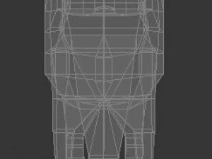 leone poli molto basso Modello 3D