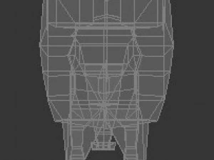 leone poli molto basso Modello 3D