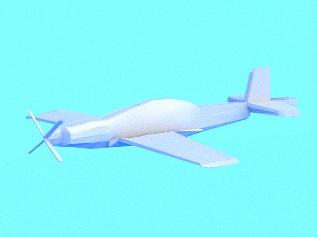 low poly 3d airplane utva lasta 1 Modelo 3D .c4d .max .obj .3ds .fbx .stl .blend 