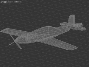 low poly 3d airplane utva lasta 1 Modelo 3D